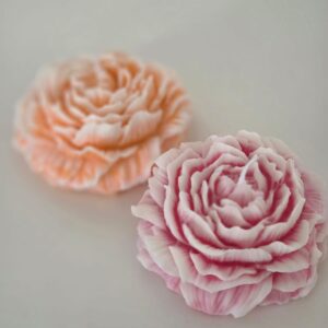 Grote Kaars Met Bloemmotief